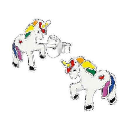 Regnbue enhjørning øredobber for barn ------produktkode 82031