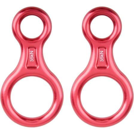 35kn 50kn Aluminium Klatrefigur 8 Nedfiringsanordning Riggingplade Rappeludstyr Klatring Redningssikring Anordning Nedadgående Udstyr Heavy Duty Red 2