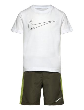 Nkb B Nsw Club Ssnl Wvn Short / Nkb B Nsw Club Ssnl Wvn Shor Sport Sets With Short-sleeved T-shirt White Nike