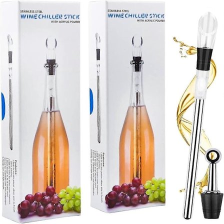 3-i-1 Vinkjøler, Vinkjøler med rustfritt stål Vinheller og Kjølestav