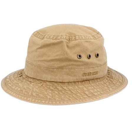 Stetson - Beige - bucket - Hat - Delave Organic Cotton Khaki Bucket - Hatstore