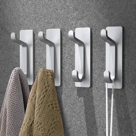 Liimakoukut seinälle, kylpyhuoneen pyyhekoukku, keittiön teepyyheteline, liimakoukku