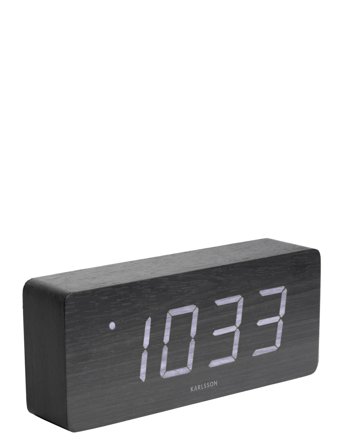 KARLSSON Alarm Clock Tube - Black - 21X9X4.5CM