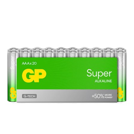 GP Super Alkaline Batteri AAA LR03 20-pak