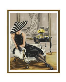 Stickpackung Bild in Coco Chanels Stil - Nova Sloboda