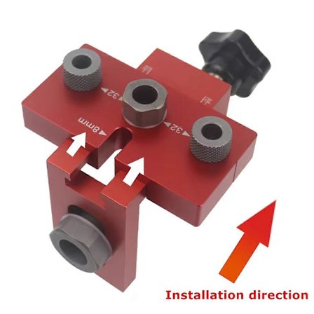 Universal 3 i 1 Træbearbejdning Dyvel Jig Kit Lommehul Jig Locator Boreguide til Skab Møbel