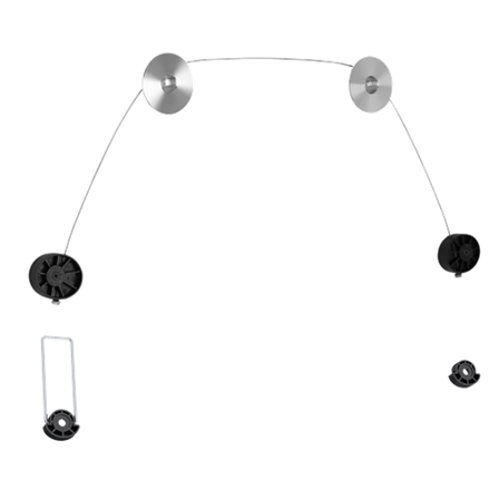 Deltaco ARM-1104 - brakett - Ultra Slim Fixed - for TV / monitor - glansgrå