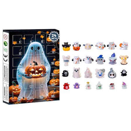 Halloween spøkelse blindboks leker, nedtellingskalender, Halloween adventskalender