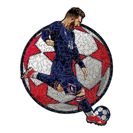 Træpuslespil Messi A4 papkasse