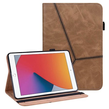 Til iPad 10.2 (2021)/(2020)/(2019) Almindeligt PU-læder tabletcover