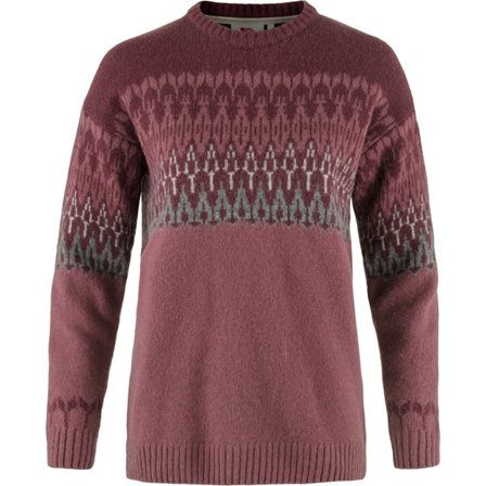 Fjällräven Women's Övik Path Knit in Mesa Purple/Dark Garnet | Size: Large, Wool