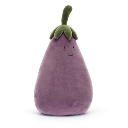 Jellycat Amuseables Aubergine Plyschleksak, Stor Storlek 40 cm