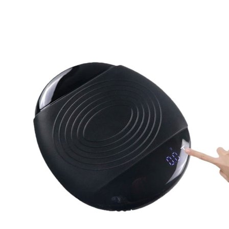 Mini kaffevægt med timer, USB-C genopladelig 0,1g præcision, espresso og auto tilstande, 2kg kapacitet, bærbar sort