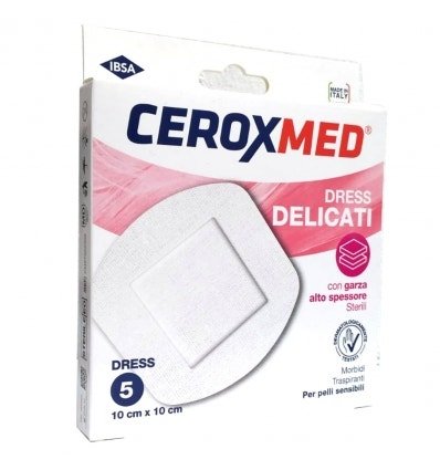 Ceroxmed Compresse Dress Cerotti Delicati 10x10cm 5 Pezzi