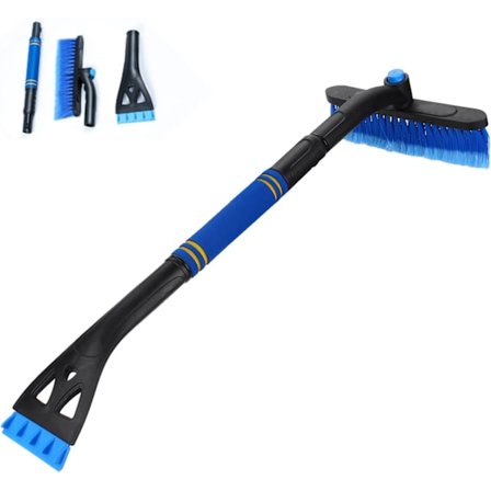 Utbyggbar isskrapa snöborste för bilvindruta avtagbar med ergonomiskt skumhandtag