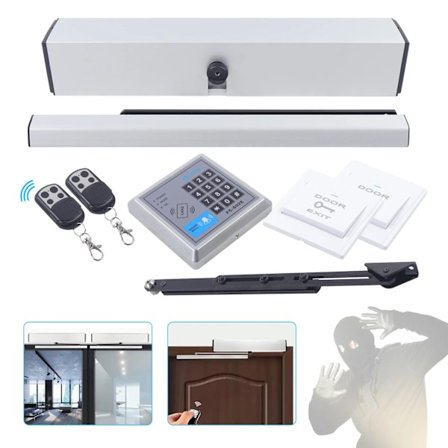 Elektrisk portåbner op til 160 kg med fjernbetjening og adgangskode