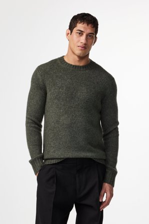 NN.07 Lee Pullover Herren Grün Wollmix