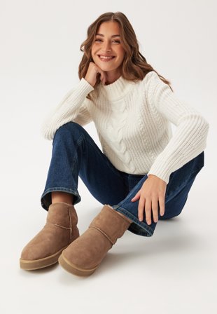 Shepherd Paris Sheepskin Boots Chestnut Sko