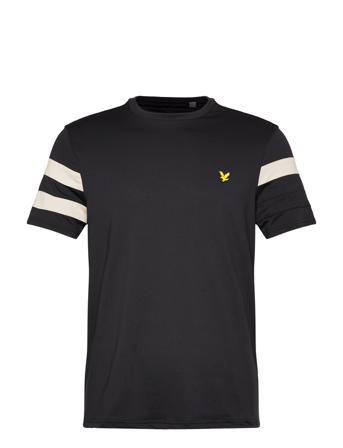 Sleeve Stripe Tee Black Lyle & Scott Sport