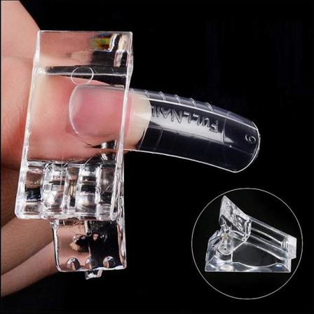 10 kpl Kynsivihjeiden Kiinnitysklipsit Nopean Rakentamisen Poly UV Builder Assistant Ty kalu DIY Manikyyri Ty kalu Muovi Sormien Jatke Klipsisarja
