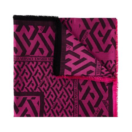 Versace Patterned Halstørklæde Pink, Dame Tørklæder, Størrelse: ONE Size