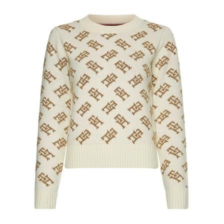 Tommy Hilfiger Round-neck Strik inbo, Dame Striktrøjer