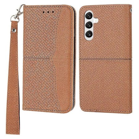 Til Samsung Galaxy S23 FE Cover Støvtæt Pung Telefon Stand Shell Læder Cover med Rem