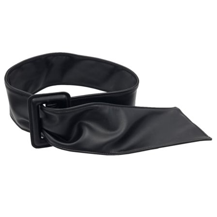 Complement Brett Skärp 9 Cm I Mjukt Imitationsläder Dam Svart L