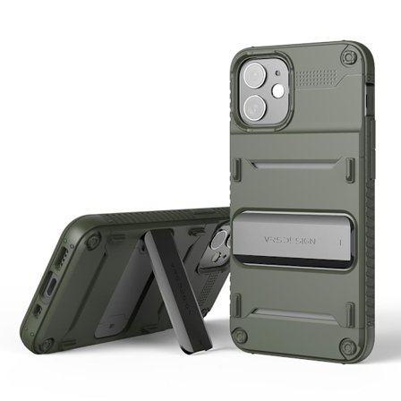 VRS DESIGN Damda QuickStand Skal iPhone 12 Mini - Grön