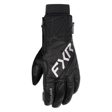 FXR Helium Leather Short Cuff Snow Gloves 26 Black M