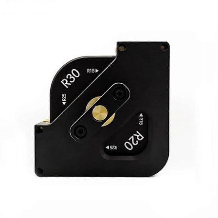 Hörnradiejigg R15 R20 R25 R30 Fräsmallar Aluminiumlegering Rundade Hörn Filé Fas Mallar Mässingsskruvar för Träbearbetning