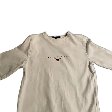 Vit sweatshirt från Tommy Hilfiger