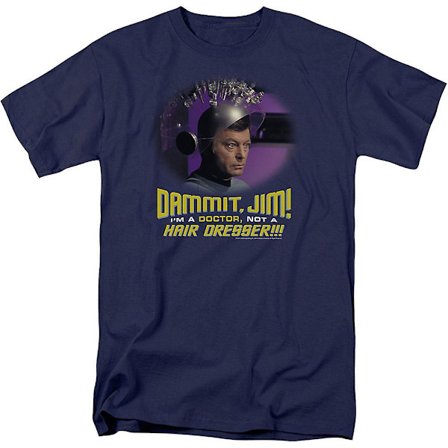 Jag är en läkare, inte en frisör Star Trek T-shirt