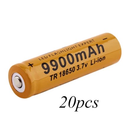 18650-akku korkealaatuinen 9900mAh 3,7V 18650-litiumioniakut Ladattava akku taskulampulle