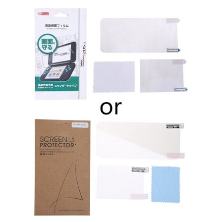 Anti-Bubble Clear Film Plastic Film Screen Protector til Ny 2DS XL 2DS LL