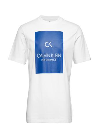 Billboard Short Slee White Calvin Klein Performance
