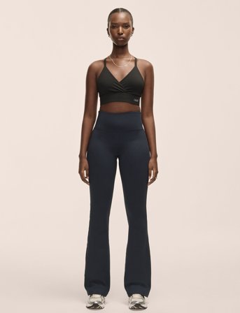 Casall Flare High Waist Pant - Navy - 42