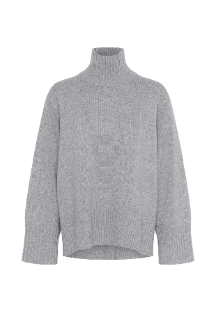 Inwear GeaIW Kaxy Highneck Pullover Tröjor Dam Grå XL