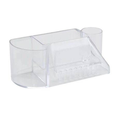 Nagelborrmaskin Slipverktygshållare Transparent Slipverktygsmaskin Bits Organizer Displayställ Transparent Manikyrverktygsförvaringsställ