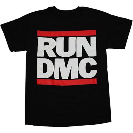 Svart RUN D.M.C. T-shirt med logotyp