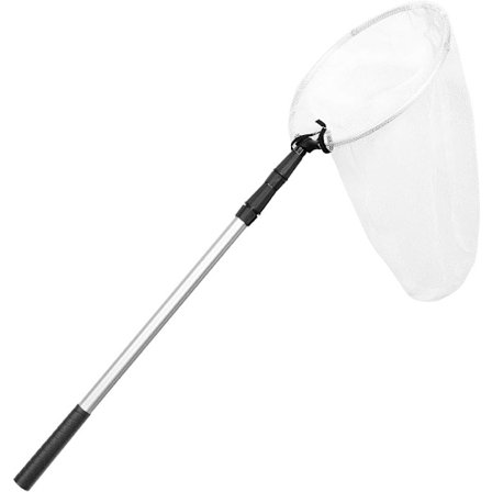 Teleskopiskt nät med aluminiumhandtag för att fånga insekter, fjärilar, fiskar, för barn