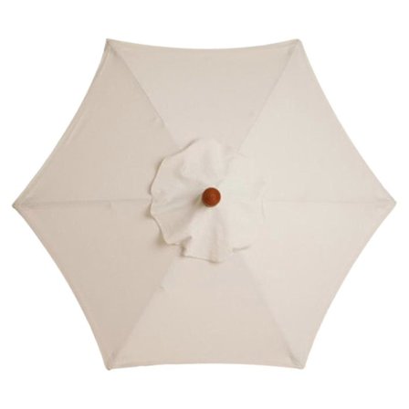 2m 6 Ribb Parasollersättningstak Skydd för Utomhusparasoll Solskyddstak Anti-UV