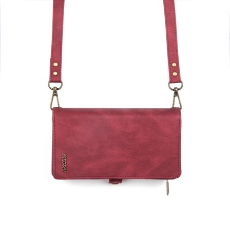 Punainen iPhone 15 -lompakkokotelo korttipidikkeellä