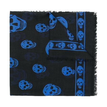 Alexander McQueen Scarves svart, Herr Halsdukar, Herr, Storlek: ONE SIZE