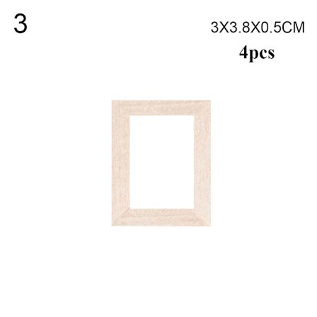 Mordely 4 st trämöbler fotoram modell x.8x0.5cm