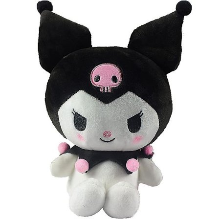 Tegneserie Kawaii Kuromi Plysj Leke Søt Myk Elskelig Liten Djevel Fyllt Dukke For Fans Barn Jenter