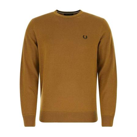 Fred Perry, Round-neck Knitwear Bruin, Heren, Maat:XL
