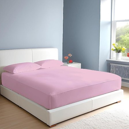 100% egyptisk bomull 10"/25cm djupa lakan - Enkel - Dubbel - King - Super King