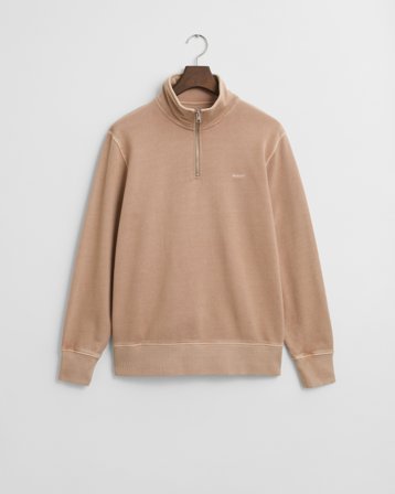 GANT Herren Sunfaded Sweatshirt mit Reißverschlusskragen (XL) Braun Beige