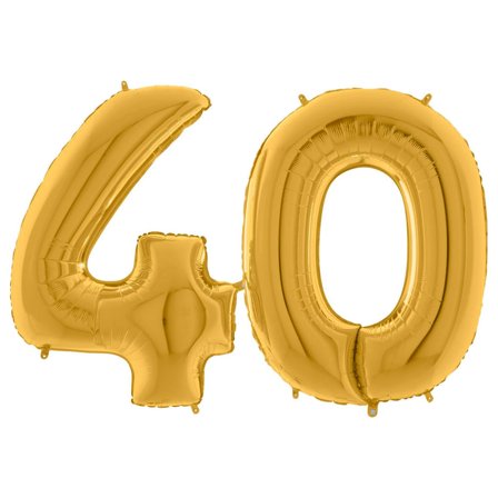 Numeroilmapallo 40 Kulta